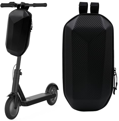 FORYNXHWIN Bolsa para patinete eléctrico, Bolsa de 4L de gran capacidad con carcasa interna de EVA, Bolsa impermeable para el tubo delantero, Bolsa de manillar para bicicleta, para llaves y objetos
