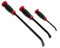 Wiltec 3tlg Brecheisen Set wärmebehandelt mit gummiertem Griff Stemmeisen 20,32cm 30,48cm 45,72cm Brechstange Satz mit Nageleisen Montiereisen