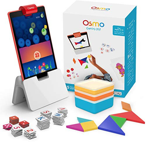 OSMO - Genius Starter Kit Coding Starter Kit for Fire, Spelling, Creativity & More 8 Educational Learning Games - Ages 5-10+ - Learn to Code, Coding Basics & Coding Puzzles - STEM Toy