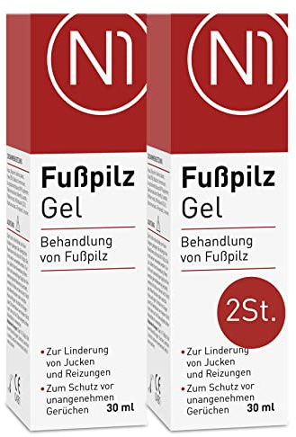 N1 Fußpilz Gel 60ml - Medizinprodukt - lindert Juckreiz & schützt vor unangenehmen Gerüchen - Fußpilz Creme zur Fußpilz Behandlung mit Wirkstoff Natilact - starkes Mittel gegen Fusspilz