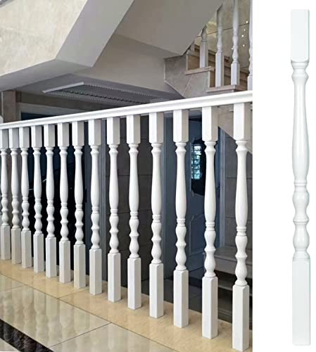 Ringhiera Per Scale Interne/ Esterni Legno Balaustre Spindles - Confezione 1/5/10/20 Bianco In legno balaustro per ringhiere di scale interne e ponti, Ringhiera per scale interne per scale di balconi