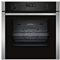 NEFF N50 B6ACH7HH0B Single Oven with Pyrolytic Self Cleaning, Slide and Hide (fixed handle), Circotherm, Wifi Connected via Home Connect, Integrated, Stainless Steel
