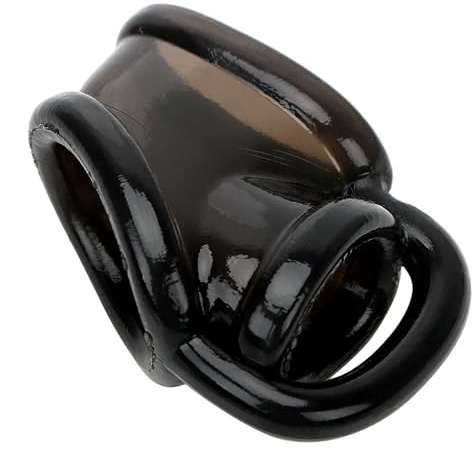 Silicone Penis Cages Stretcher Enhancer Ball Scrotum Ring Delay Cock Rings for Adult Male Sex Toys