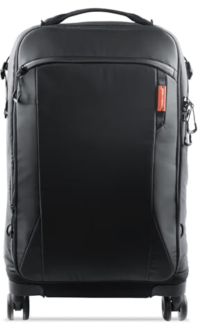 PGYTECH Sac à Dos à Roulettes 2 en 1 pour Appareil Photo Reflex Numérique/SLR/Trépied de Voyage, Bagage à Roulettes avec et Housse de Pluie, Compatible avec Ordinateur Portable 17 Pouces Canon/Nikon