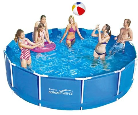 Summer Waves Fast Set Quick Up Pool Swimming Pool Familien Schwimmbad - ohne Filterpumpe (Frame Pool Ø 366x84cm)