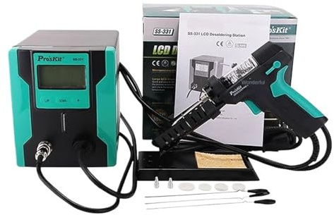 NIWPPKIMX Bomba desoldadora eléctrica Digital ESD SS-331H, succión al vacío for desoldar, Apagado automático, 110 V/220 V