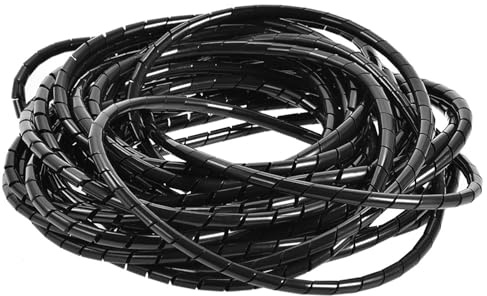 aqxreight Enroulement de Câble en Spirale de 10 M, Gestion des Fils de Liaison Bien Rangée PC TV 6 Mm Mettez Tout, etc. l'Enroulement de Câble en SpiraleOrganisateur de Fil en SpiraleGestion de