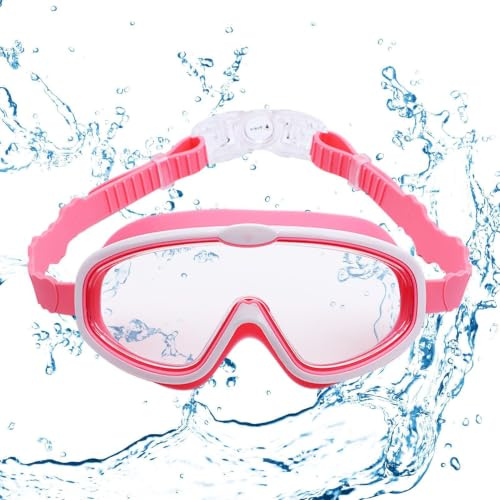 Simglasögon för barn - klar syn för simningssessioner akter | Snorkelglasögon, snorkelutrustning med silikontätning, simmask för pojkar och flickor i