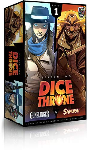 Dice Throne Box Game - Strategic Dice & Card Battler (Gunslinger v Samurai)
