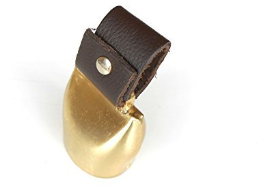 starlingukpk Cloche de chèvre suisse vintage de qualité avec poignée en cuir (grande)