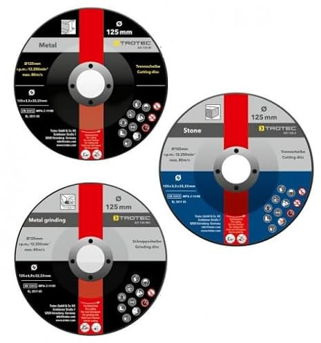 TROTEC Juego de discos de separación y desbaste (11 piezas)
