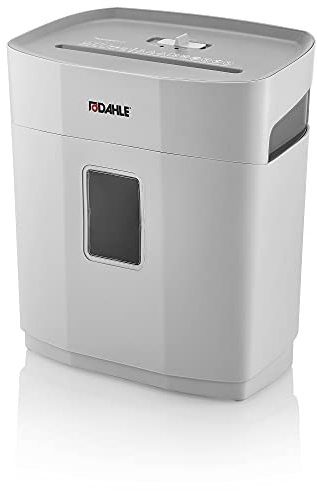 Dahle PaperSAFE PS 120 Aktenvernichter (8 Blatt, Sicherheitsstufe P4, Partikelschnitt, öl- und wartungsfrei, 12 Liter) grau