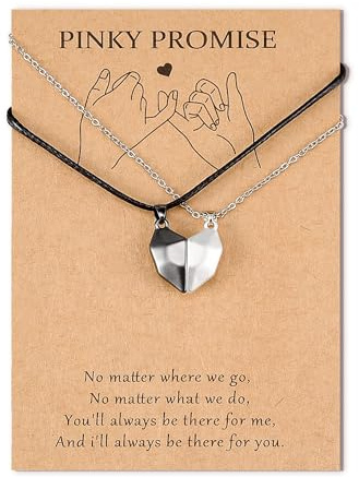 SUNSH Regalos San Valentin Hombre Mujer, Regalos Parejas, collares con colgante a juego para parejas, adolescentes, deseos, collar magnético para pareja para mujere, collar, regalos