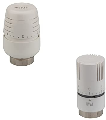Ivar Thermostat-Köpfe 30x1,5 mit eingebauter Steuerung und Flüssigkeitsausdehnung Fühler für direkte Beeinflussung des Volumenstroms im Heizkörper (T 5000)