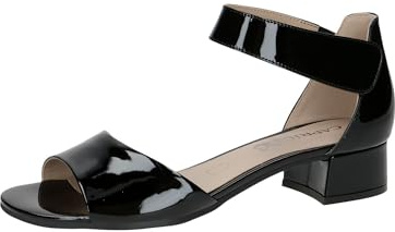 Caprice dam 9-28212-42 sandal med klack, svart patentt, 40 EU, Svart patent, 40 EU