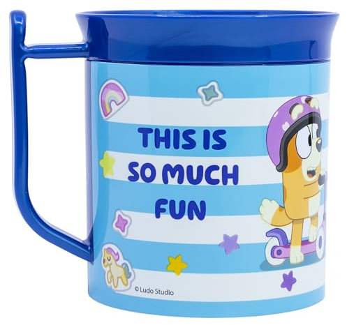 Stor Bluey Tasse en plastique réutilisable pour micro-ondes 400 ml
