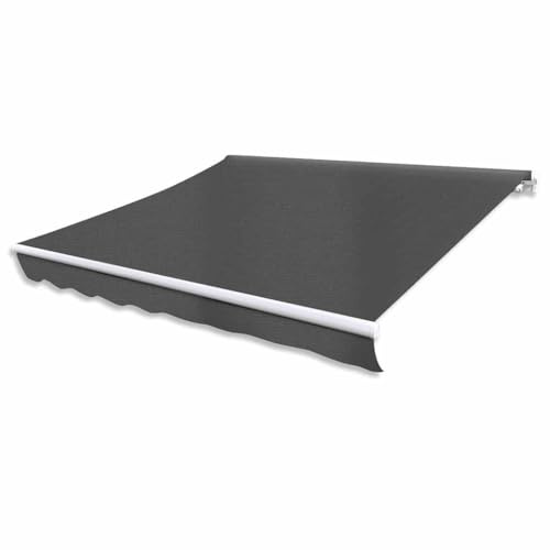 LKJephalotrop Tenda da sole motorizzata con braccio articolato, 400 x 300 cm, tenda elettrica con telecomando, montaggio a parete, protezione solare per terrazza e giardino, robusto telaio in