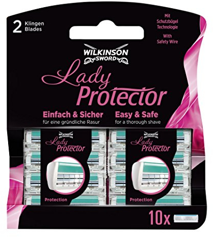 Wilkinson Sword Lady Protector Rasierklingen für Damen Rasierer, 10 St