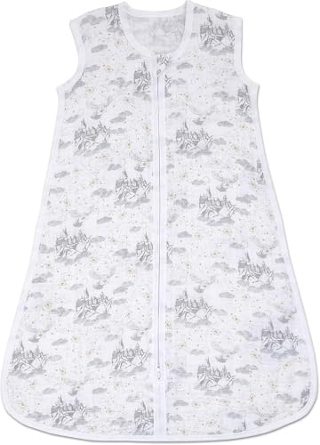 aden + anais Baby Sleeping Bag, 100% Cotton Muslin, Wearable Swaddle Blanket for Girls & Boys, Newborn Sleep Sack, Breathable & Lightweight, TOG Rating 1.0, 6-18 Months, Harry Potter™ iconic