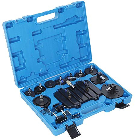 Ejoyous - Dispositivo di Spurgo Freni Auto Tester Sottovuoto con Adattatore per Compressore Aria Strumento di Aerazione Veicoli