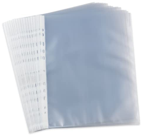 ELBA 200 Pochettes Plastiques A4 Perforées anti-reflet pour usage régulier