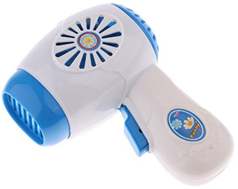 Generic Mini Asciugacapelli Giocattolo per Bambini, Blu, Elettrodomestici Simulazione Pretend Toy, Modello Giocattoli per Bambini, Giocare, Regalo di Compleanno, Creativo e Utile