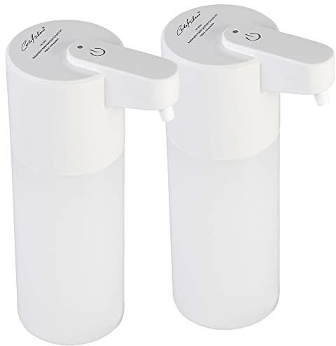 Carlo Milano Handseifenspender: 2er Set Automatischer Akku-Seifenspender, IR-Sensor, 5 Stufen, 500 ml (Seifenspender mit Bewegungssensor, Desinfektionsmittelspender, Desinfektion)