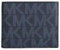 Michael Kors Jet Set Herren-Geldbörse, Leder, doppelt gefaltet, Admiralblau, Blau, Faltbar
