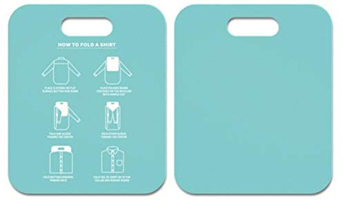 Fast Laundry Folder, Clothes Folding Board for Home Storage with Annular Hole Design, Suitable for T Shirts, Skirts, Shirts, Sweaters, Pants, and More (blue)