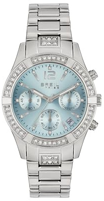 Breil, Collezione C'est Chic, Orologio Donna, Bracciale in Acciaio con Cristalli e Quadrante con Lavorazione Sunray, Resistente all'Acqua, Movimento al Quarzo PE902, Cassa 36 mm, Chiusura con Pulsanti