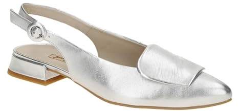 Paul Green Peeptoes & Slingpumps 6090-067 - Pelle liscia, da donna, colore: Bianco, bianco, 37.5 EU