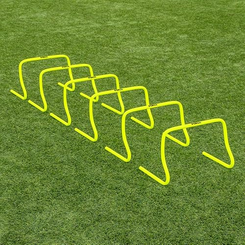 FORZA Haies de Vitesse [Pack de 6] | Entraînement de Coordination et Agilité | Équipement de Sport/Fitness Polyvalent | 15 cm, 23 cm ou 30 cm | Sac en Option (avec Sac de Transport, 30 cm)