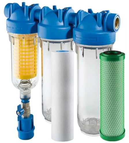 purway® HYDRA TRIO Scalemaster 1” Set Antikalk Brunnenwasserfilter Hauswasserfilter Chlor
