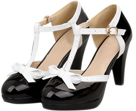 Chaussures à talons pour femme élégantes Dirndl - Chaussures de soirée - Chaussures de mariée - Ballerines à talon bloc - Chaussures de mariage confortables - Chaussures d'été - Chaussures de danse