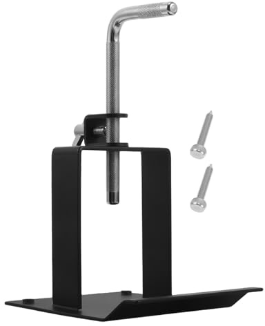 DECOMELODY Cowbell Holder for Drum Set with Foot Pedal Mount Percussion Drum Accessory Bracket Compatible with Jam Block and Tambourine and Jazz Kits