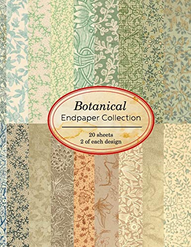 Botanical Endpaper Collection: 20 sheets of vintage endpapers for bookbinding and other paper crafting projects: 2