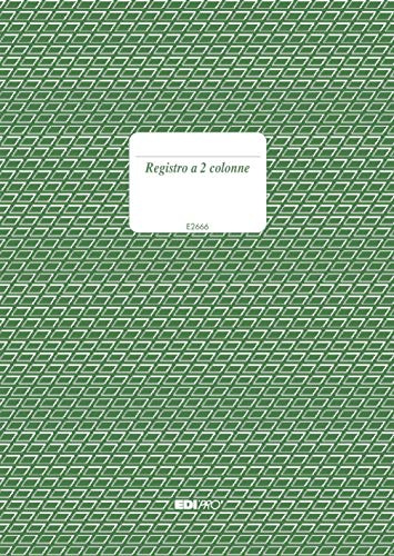 Edipro - E2666 - Registro due colonne 96 pagine f.to 24x17