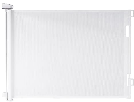 Hawthyhome Treppenschutzgitter Türschutzgitter Ausziehbar 0-140CM, Kinderschutzgitter,Schutzgitter Treppe für Babys und Haustiere Geeignet für Treppen, Türen, Terrasse （Weiss-140CM