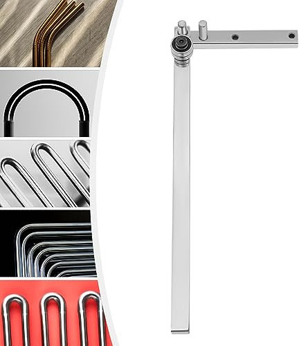 Dispositivo di piegatura in acciaio al carbonio, utensili manuali creativi, piegatrice manuale per aste di ferro, diametro massimo pieghevole 0,8 cm, asta in acciaio da 8 mm, 33 x 16 x 5 cm