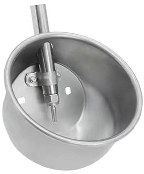 Gralara Abreuvoir pour Porcs Bol Distributeur Automatique Mangeoire pour Élevage Accessoire de Ferme avec Fixation Solide et Adapté pour Les Chevaux, 22 Cm de Diamètre