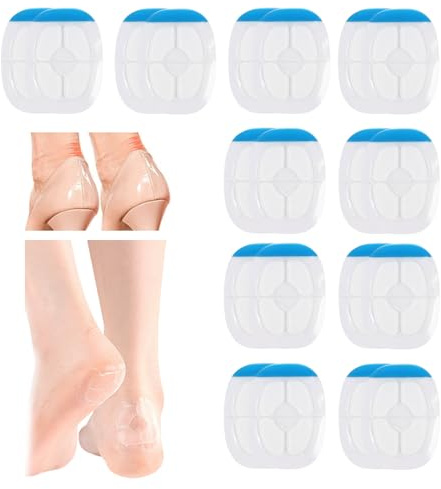 20 Pezzi Cerotti Vesciche Piedi, Blister Pads Resistenti All'acqua E Al Sudore, Invisibili Gelblister Bandages Riducono L'attrito, La Pressione E Le Vesciche Per Tallone, Punta E Piede
