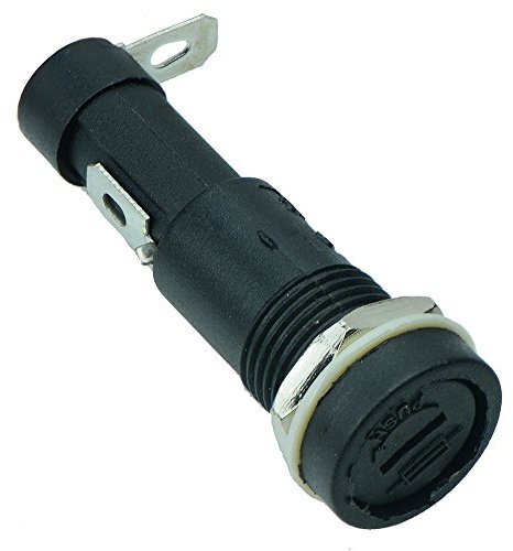 5 x Panel Mount Fuse Holder for 6.3x30mm Glass Fuses 10A 250V
