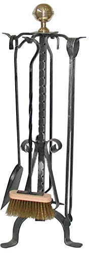 CG41 TORINO- Kit d'accessoires pour cheminée en fer forgé CRUCCOLINI