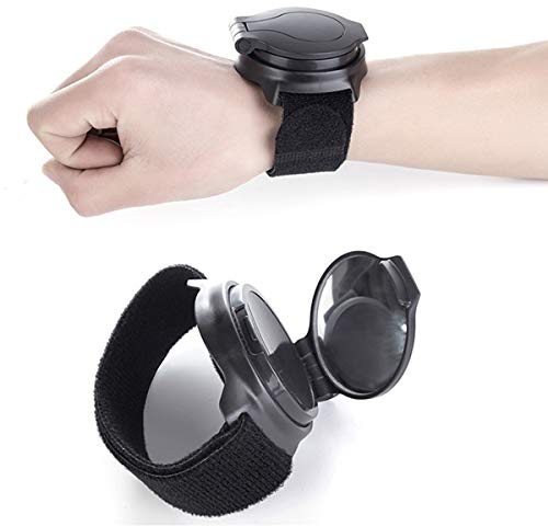 SOONHUA Fahrrad Rückspiegel Weitwinkel, Fahrrad Rückspiegel Handgelenkschutz Armbänder, 360 ° Grad verstellbare Fahrradausrüstung für Radfahrer Mountainbike Fahren