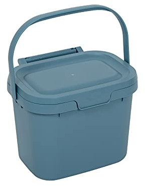 Addis Everyday Kitchen Komposteimer für Lebensmittelabfälle, 4,5 l, luftblau
