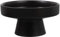 DOITOOL Round Tray, Ceramic Footed Bowl, Decorative Pedestal Bowl, Fruit Bowl, Fruit Tray, Dessert Display Stand, Serving Dishes for Home Kitchen Centerpiece Table Decor, Black Snack Tray