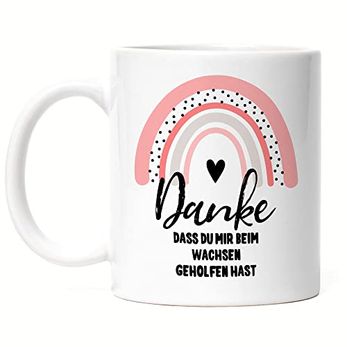 Hey!Print Danke Dass Du Mir Beim Wachsen Geholfen Hast Tasse Weiß Erzieherin Kindergarten Tagesmutter