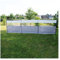 Windschutz mit Stahlstangen 500x140cm mit Heringsplatten mit Sichtfenster - Sichtsschutz mit Heringen Abspannseilen Schutzwand mobil Leichter Aufbau - Variabler Aufbau - Ankerplatte