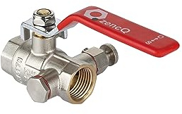 zencQ Valvola a sfera con scarico 1/2 FF