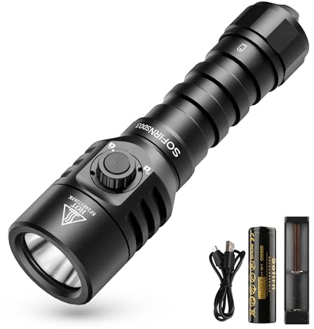 Sofirn SD03 Tauchleuchte, 1800 Lumen Unterwasser Taschenlampe mit Abschließbarem Schalter, Tauchen Taschenlampe IPX8 Wasserdichte 100m,3 Lichtstufen & Aufladbar Akku und Ladegerät ﻿ ﻿ ﻿